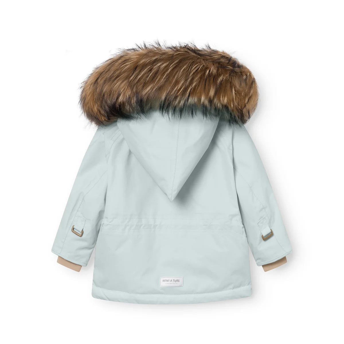 Mini A Ture Fleece Lined Winter Jacket FUR Baby Blue