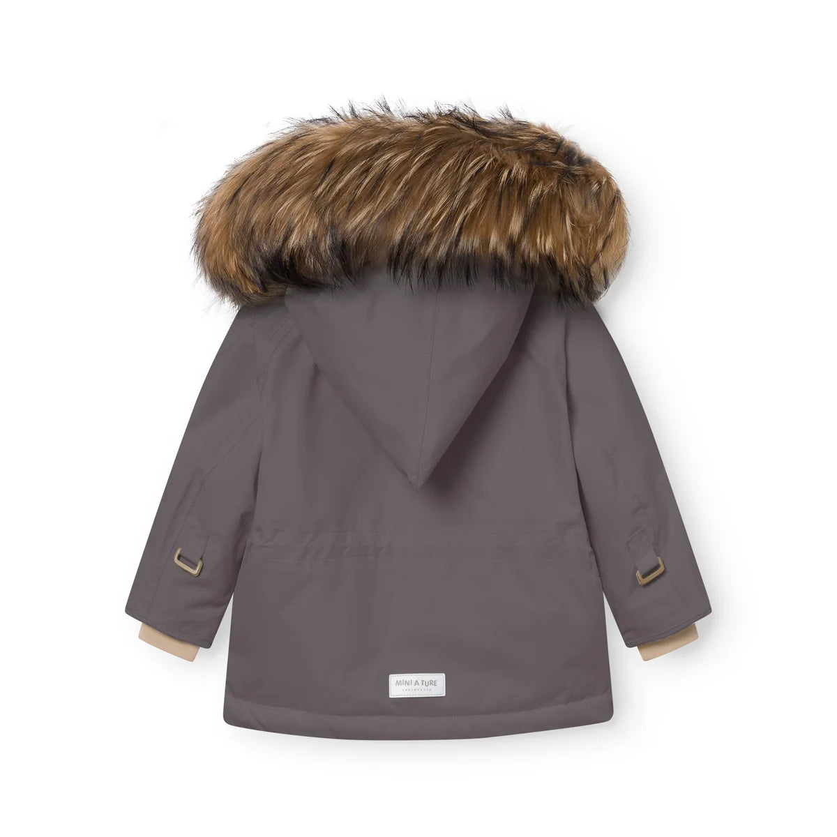 Mini A Ture Fleece Lined Winter Jacket FUR Plum Kitten