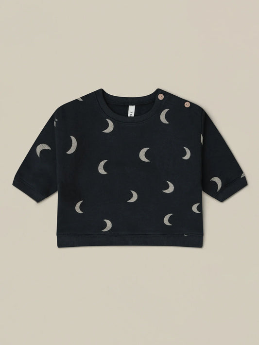 Charcoal Midnight Organic Cotton Sweatshirt Black