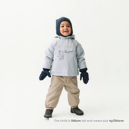 MATWANG Fleece Lined Winter Jacket Puritan Grey