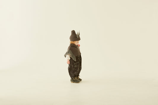 Rib Knit Knights Cape Grey