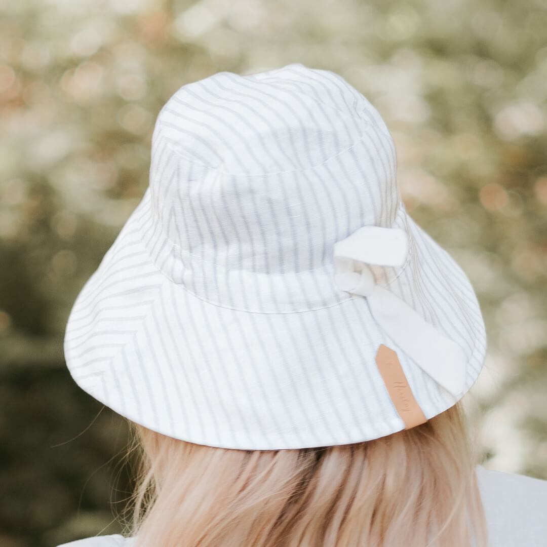 Adult 'Vacationer' Ladies Reversible Sun Hat Finley / Blanc