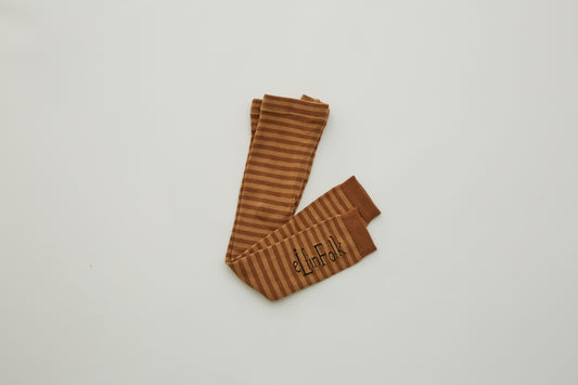 Stripe Leggings Brown