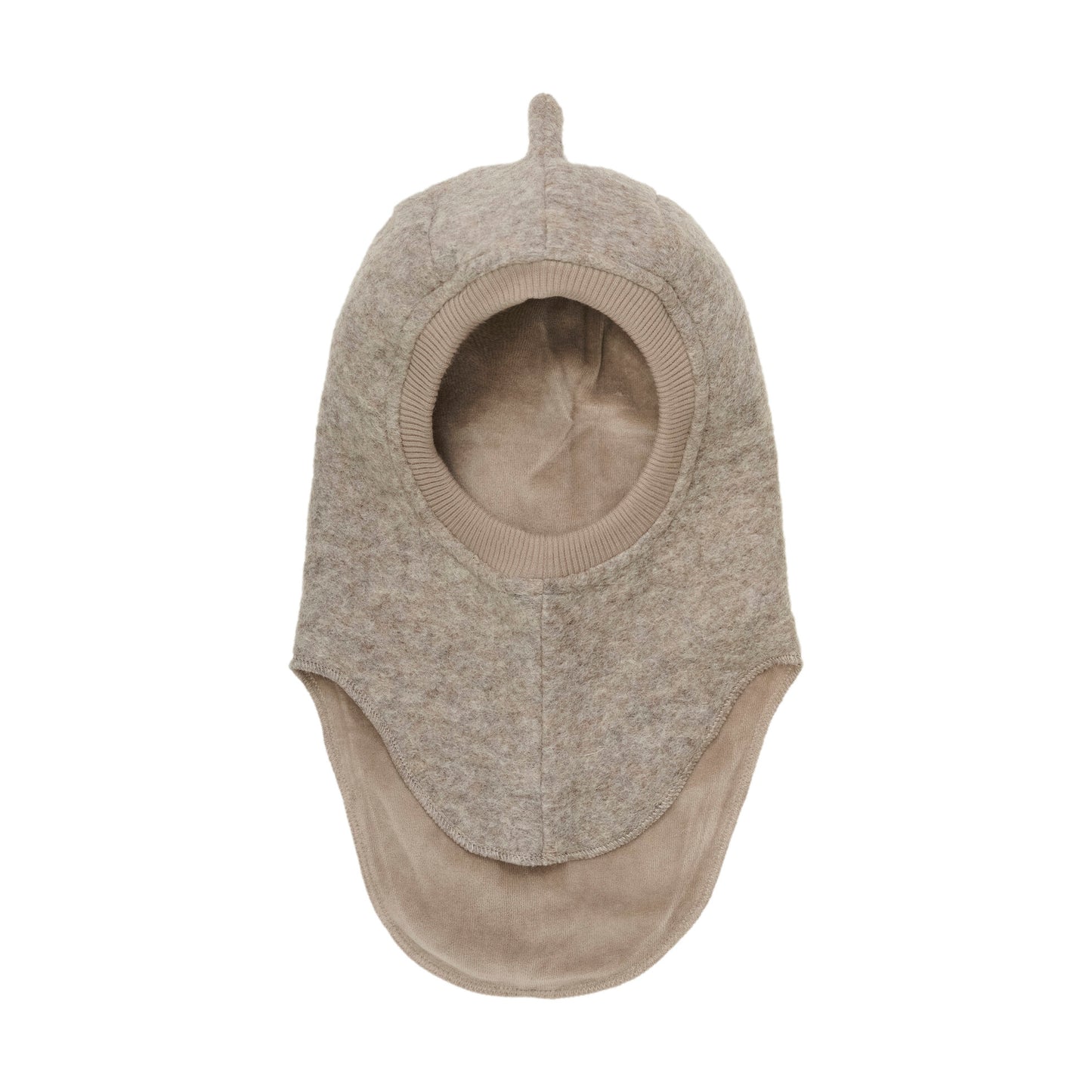 Balaclava Triangles Merino Wool Hat Dino Camel Melange