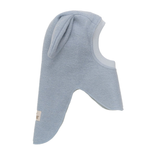 Bunny Balaclava Ears Merino Wool Hat Light Blue