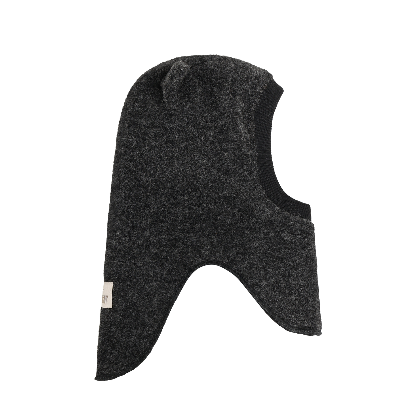 Huttelihut Wool Bear Ear Balaclava Dark Grey Melange