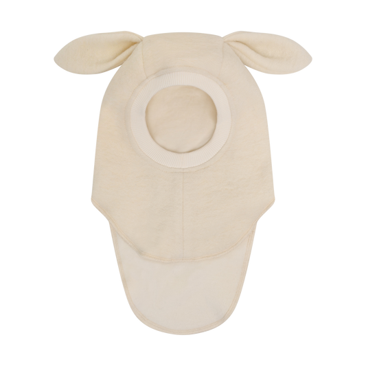 Huttelihut Kids Wool Balaclava with Bunny Ears Tofu