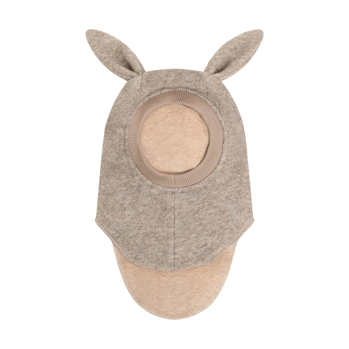 Huttelihut Wool Bunny Ear Balaclava Camel melange