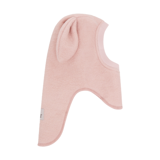 HUTTEliHUT Bunny Ears Wool Balaclava Rose Smoke