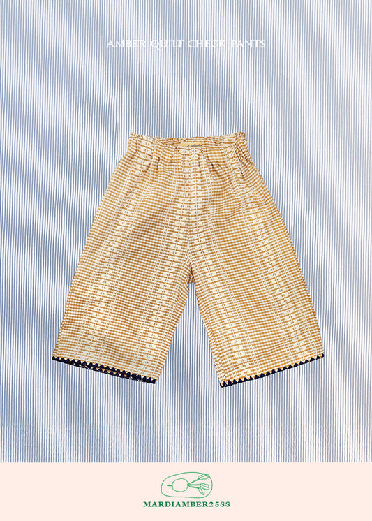 【Pre-order】quilt check pants