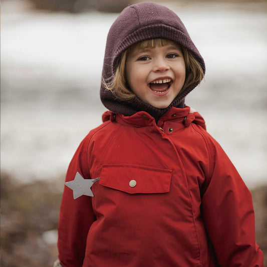 Mini A Ture Fleece Lined Winter Jacket Red