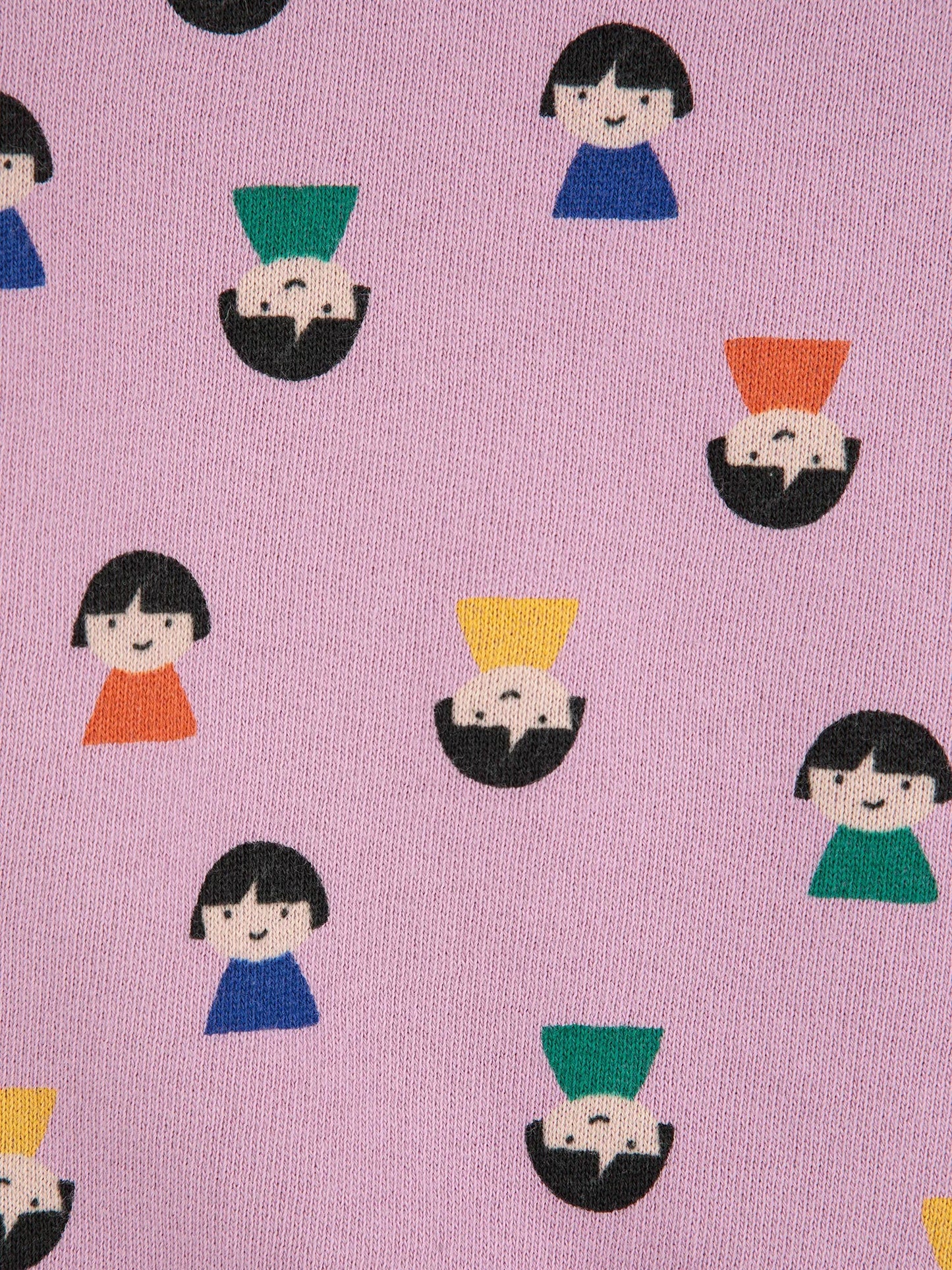 Game Pawns All Over Sweatshirt Colourful Faces Printed