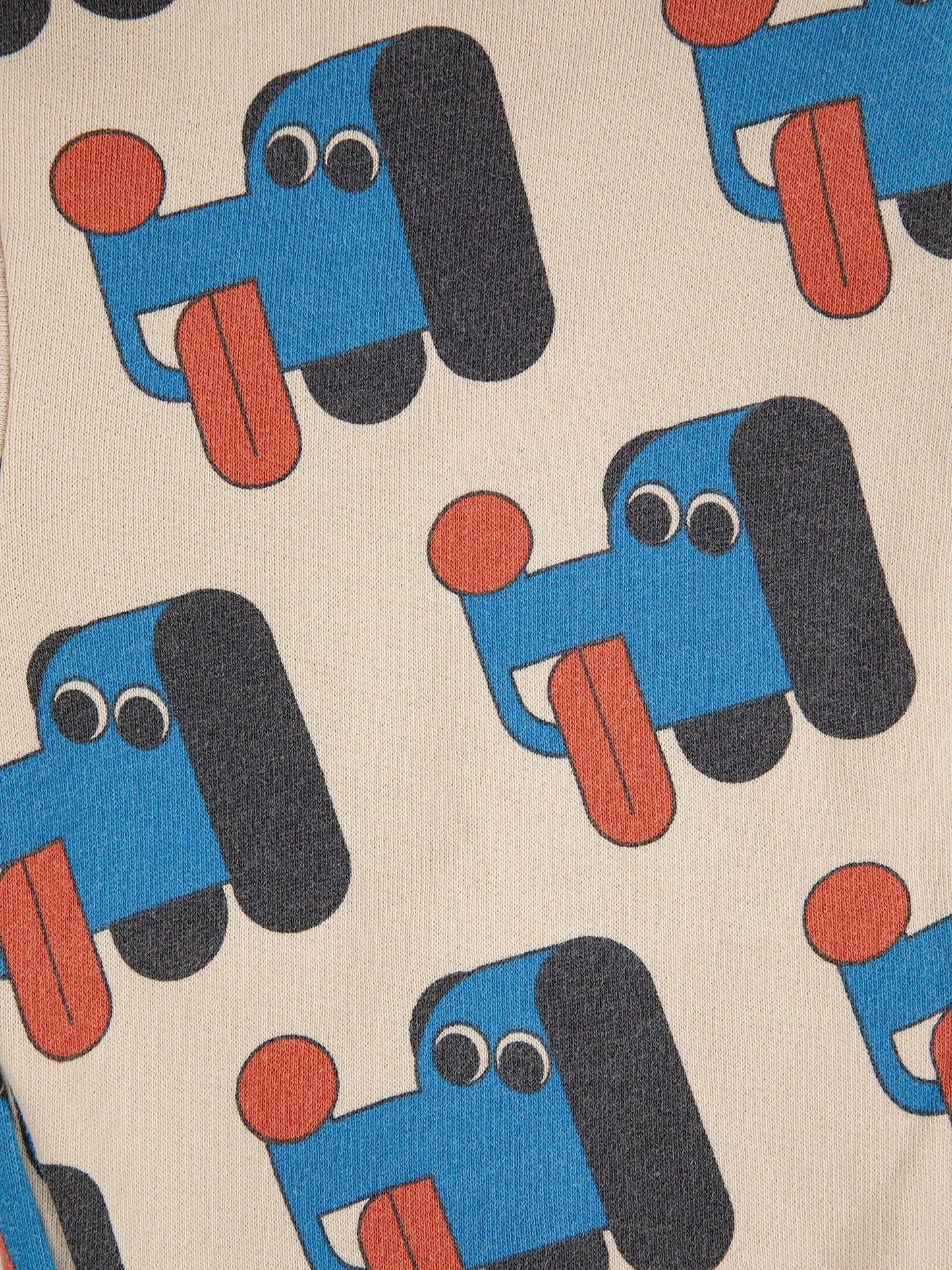 Doggy Mate All Over Organic Cotton Zipped Hoodie Off White