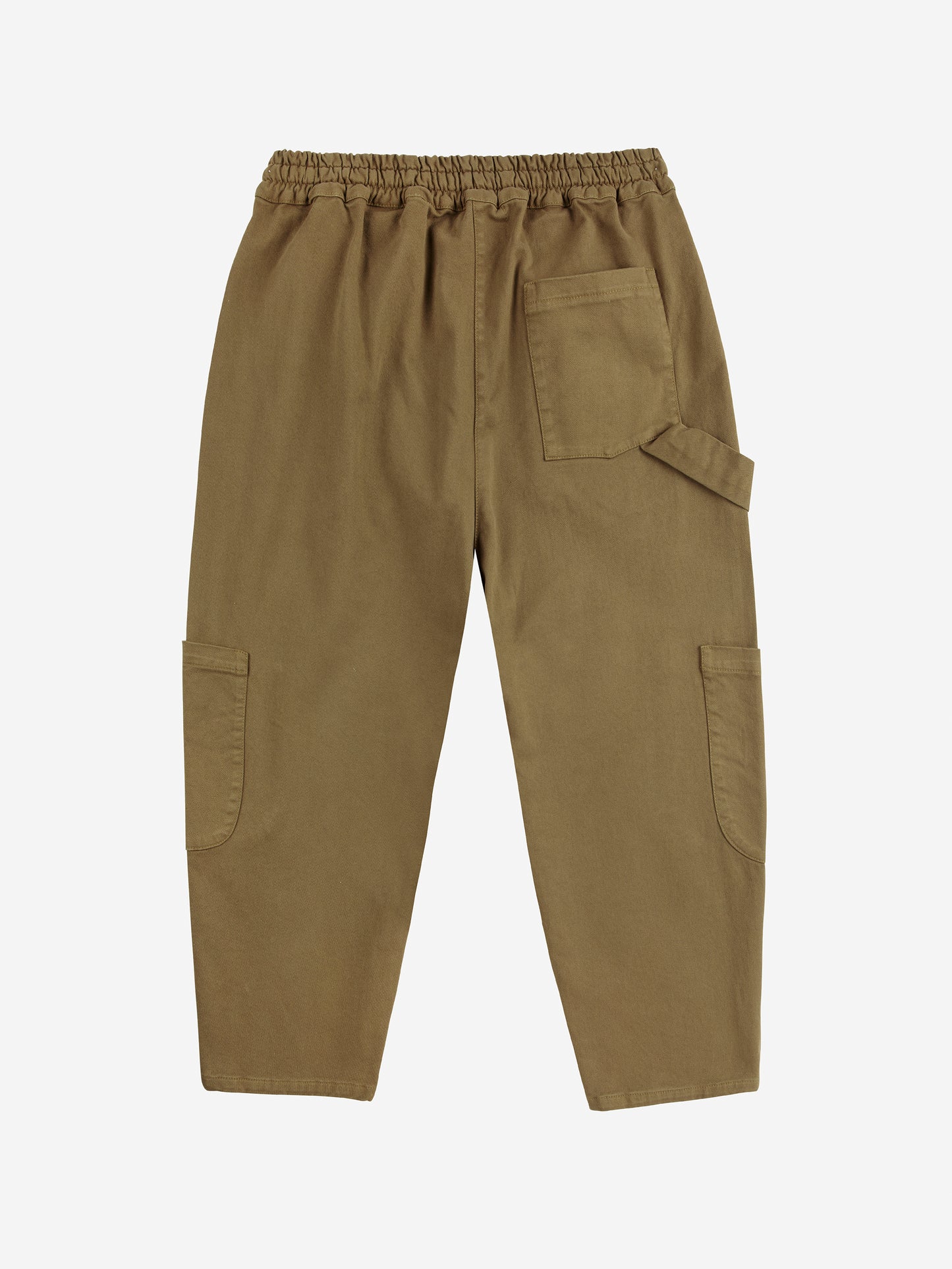 Tic Tac Toe Woven Cargo Organic Cotton Pants Khaki