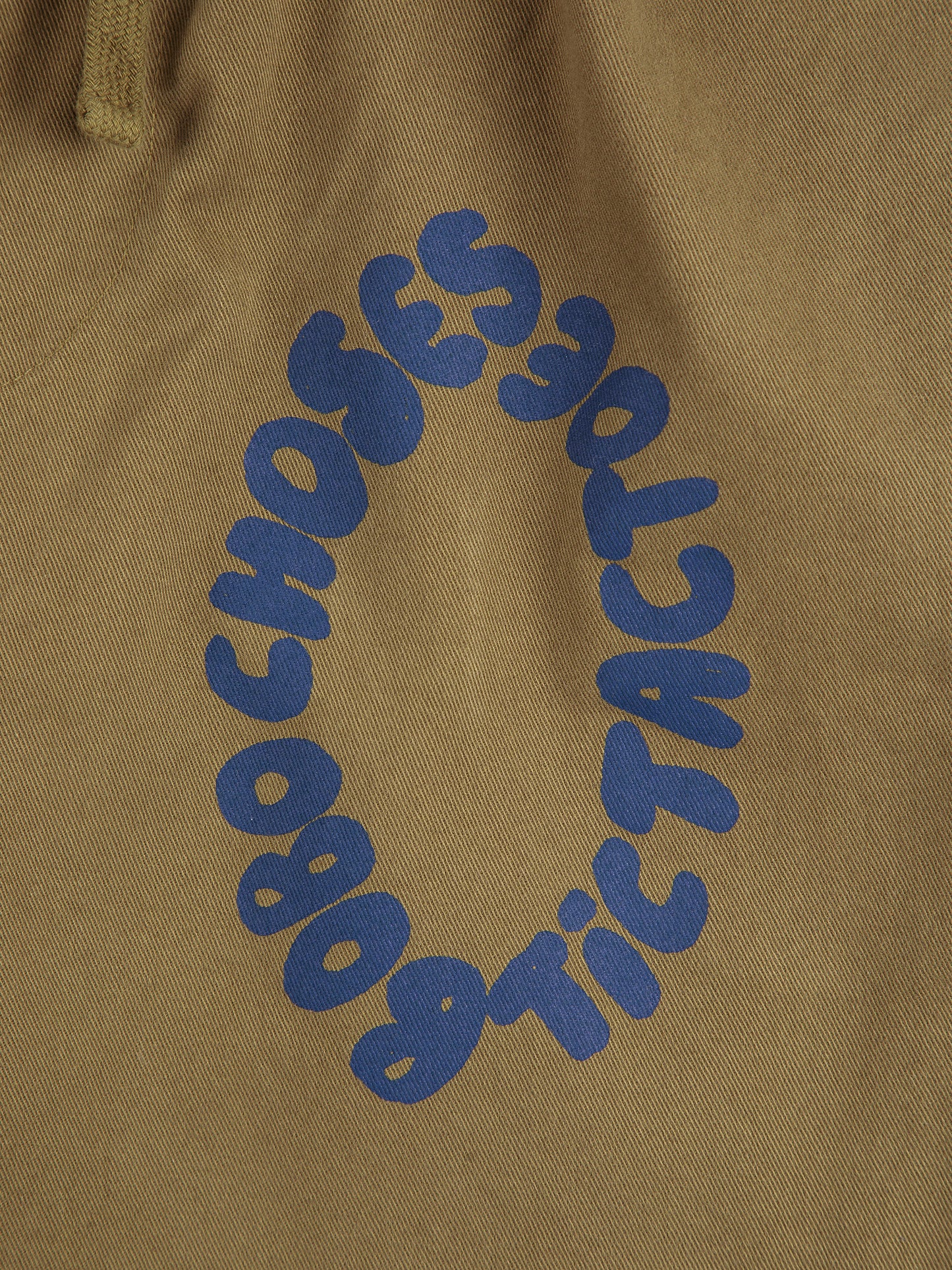 Tic Tac Toe Woven Cargo Organic Cotton Pants Khaki