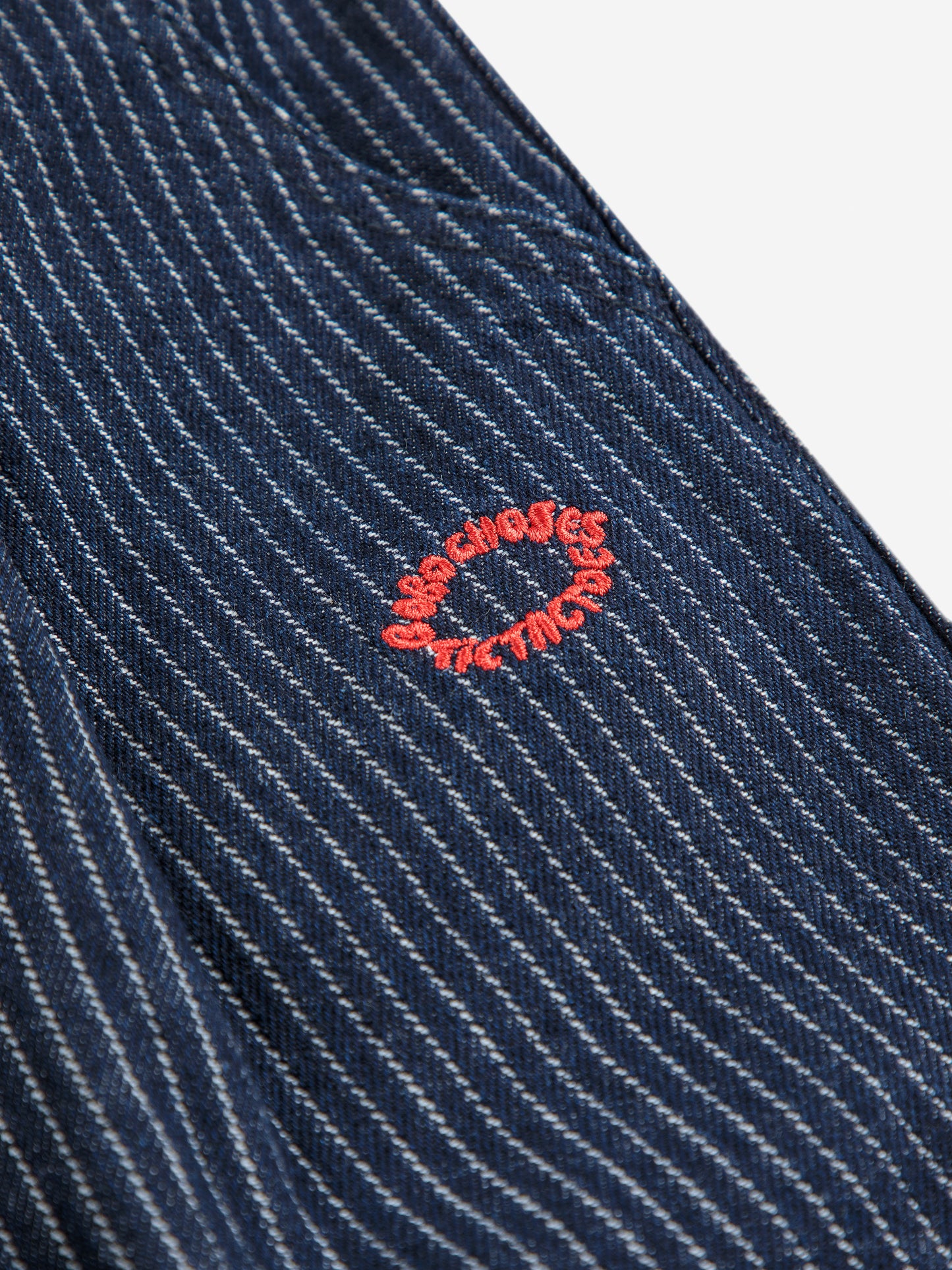 Tic Tac Toe Organic Cotton Denim Pants Navy Blue