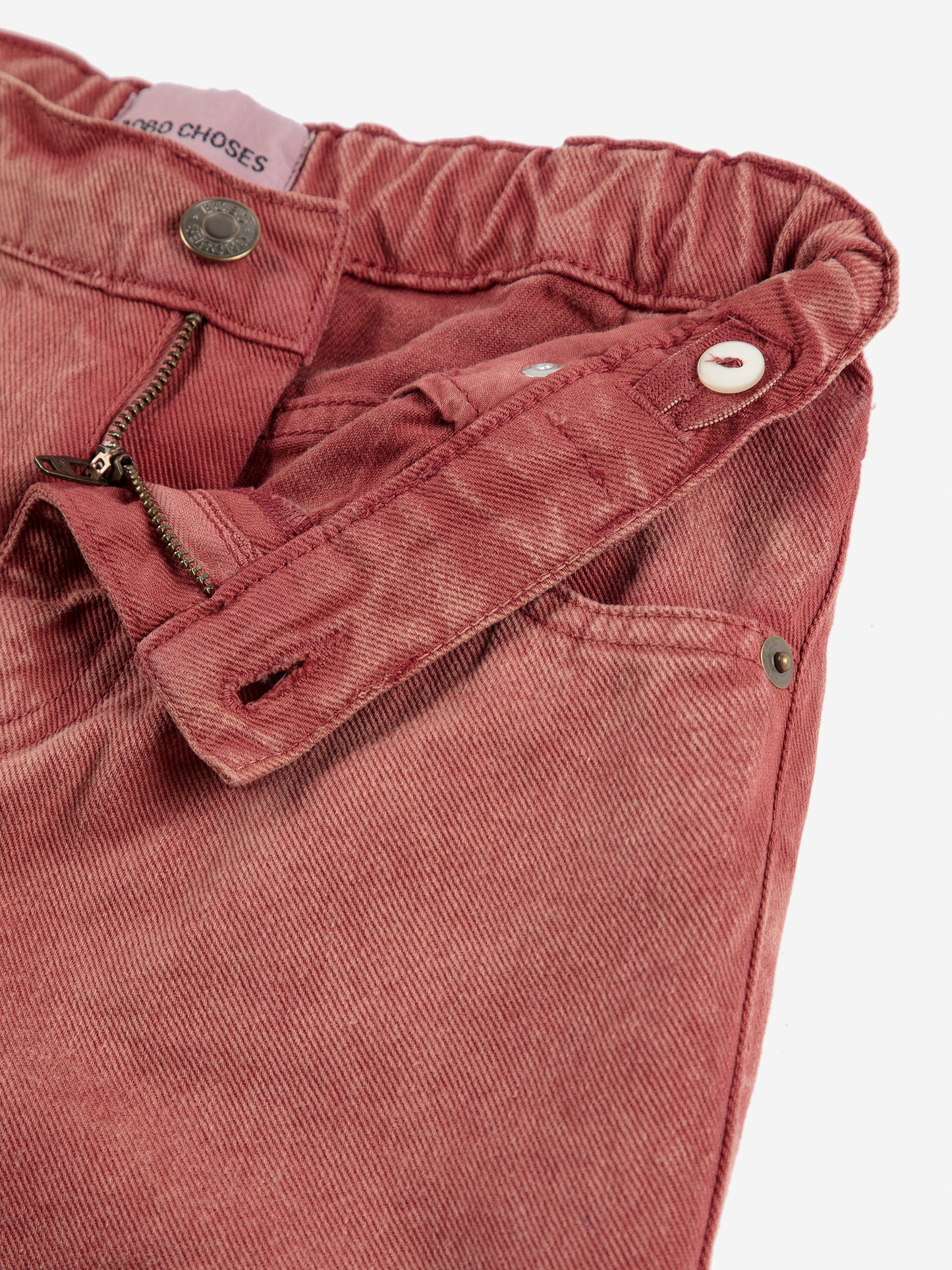 Bobo Choses Organic Cotton Denim Pants Brown