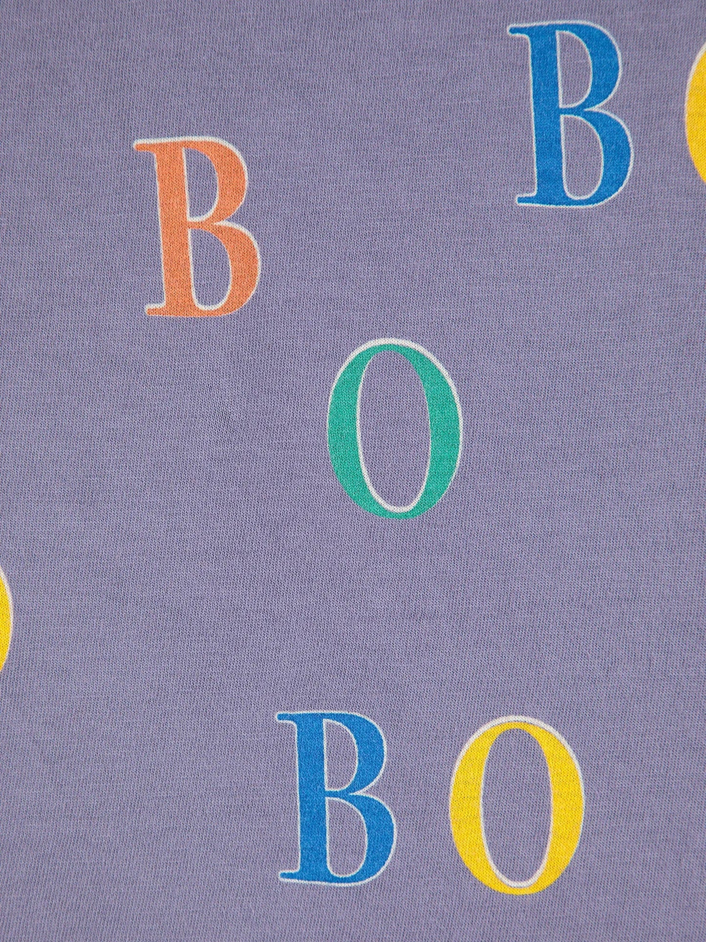 Multicolor Bobo All Over Ranglan Organic Cotton T-shirt