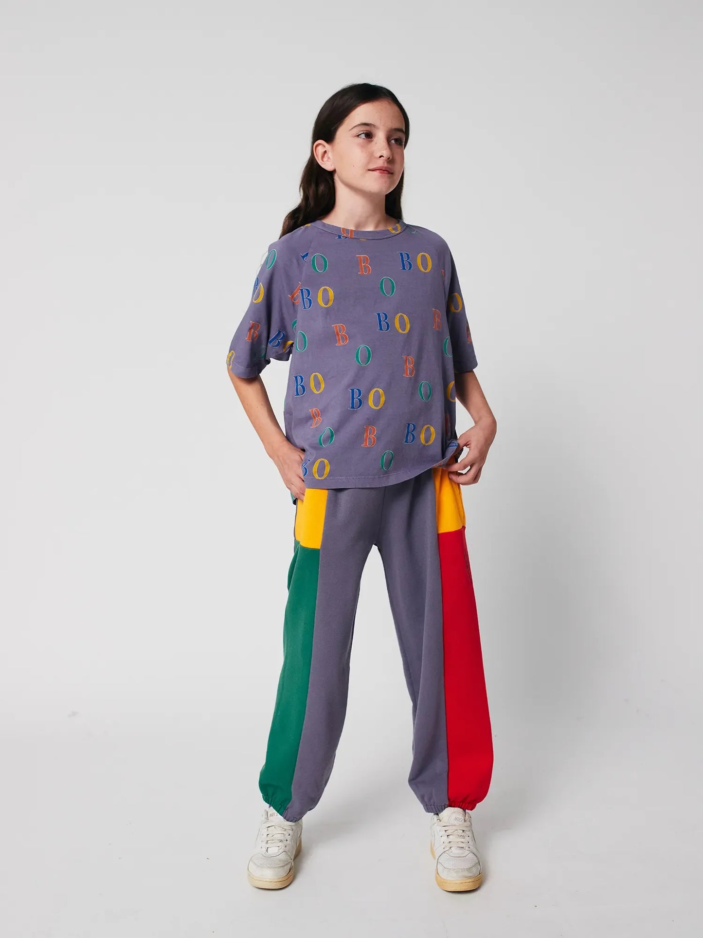Multicolor Bobo All Over Ranglan Organic Cotton T-shirt