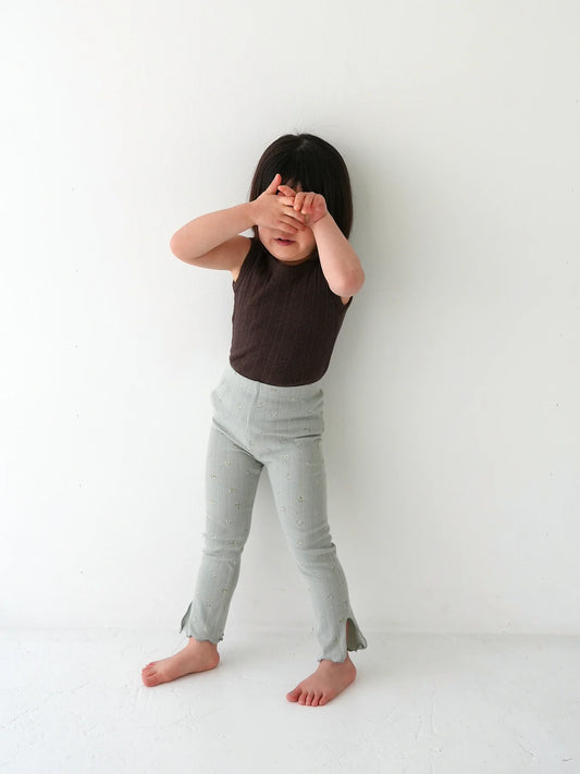 Ribbed Sleeveless Top Espresso