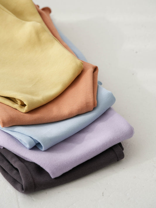 Flare Cotton Summer Trousers Charcoal