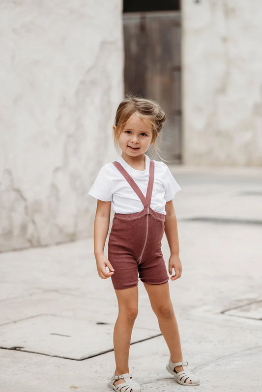 Shorty Organic Cotton Tights Açaí Smoothie