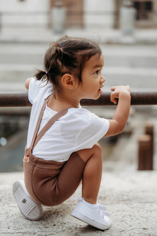 Shorty Organic Cotton Tights Granola