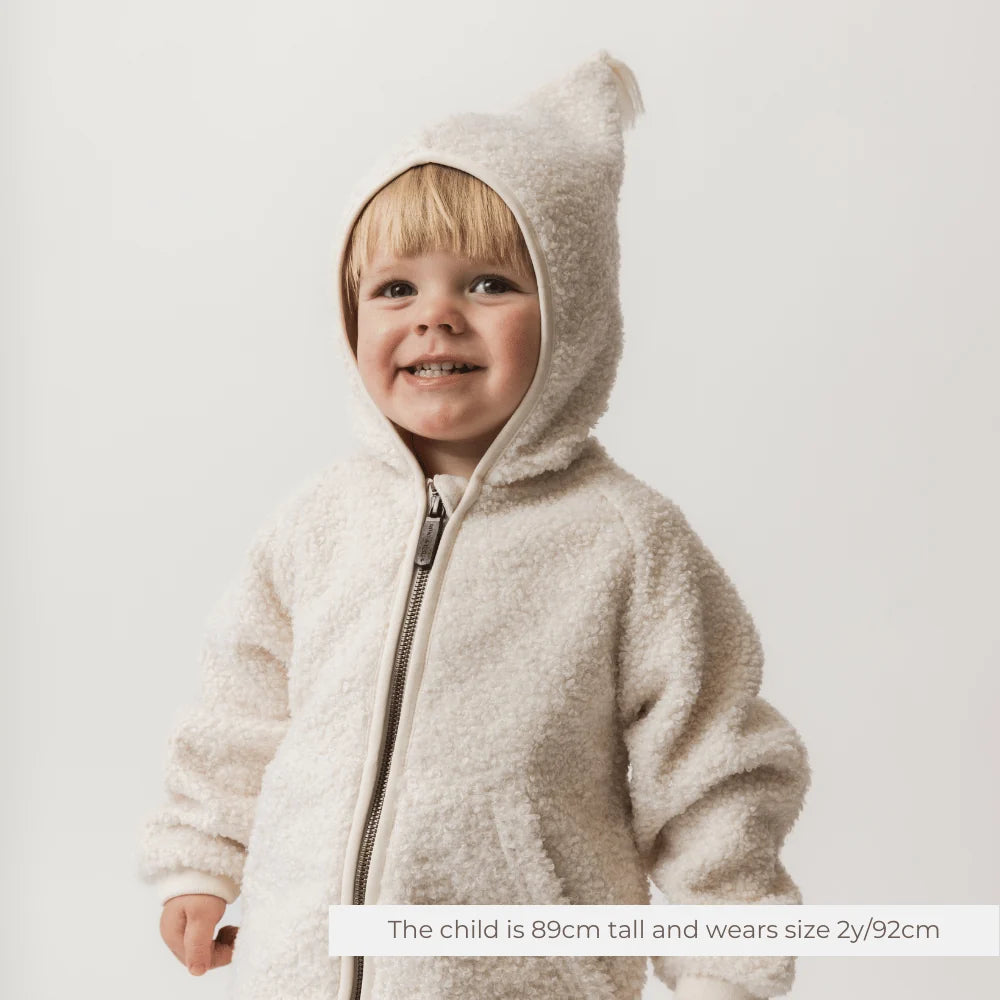 MINI A TURE LIFF TeddFleece Jacket Angora Cream