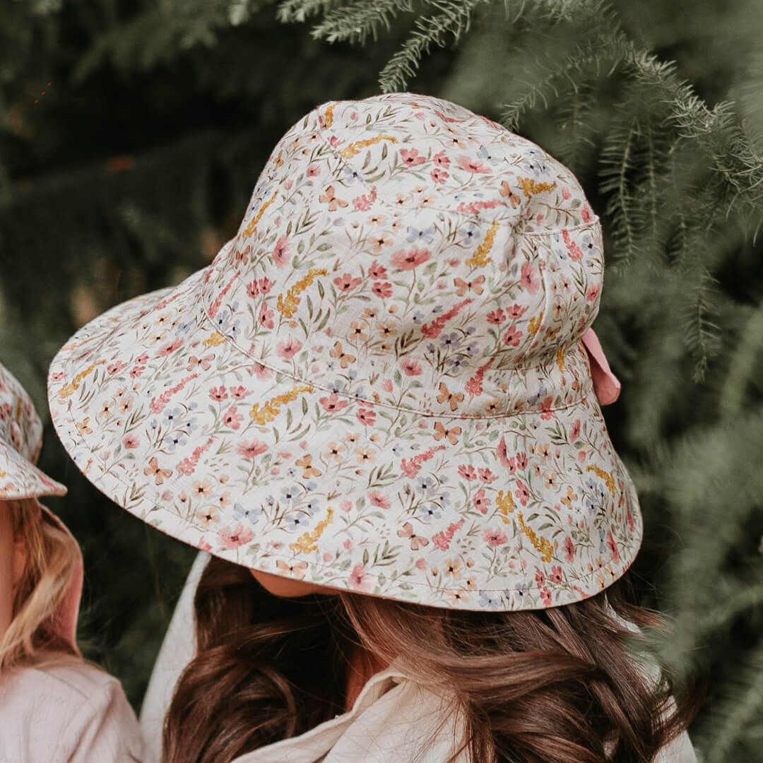 Adult 'Vacationer' Ladies Reversible Sun Hat Paris / Rosa