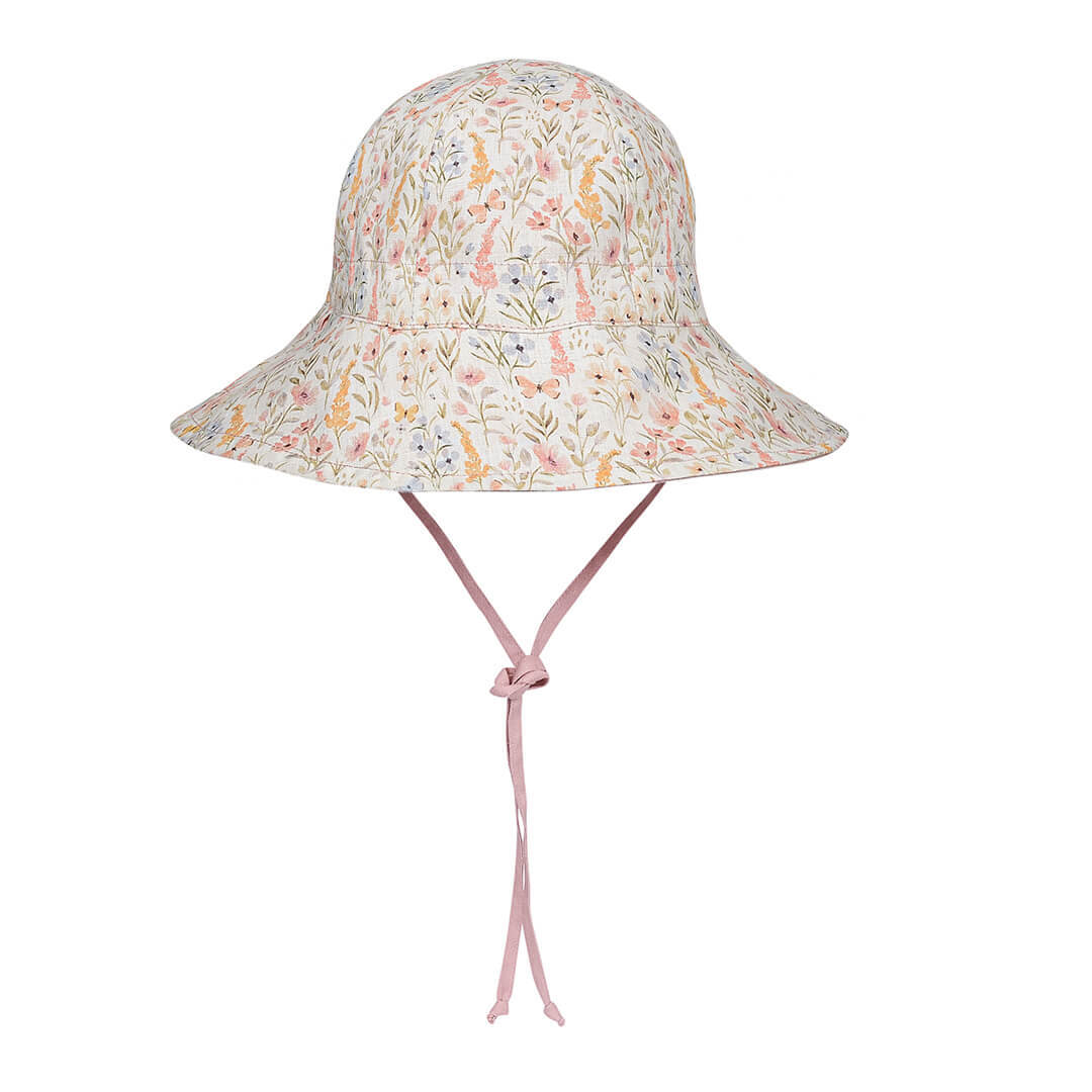 'Wanderer' Panelled Bucket Reversible Sun Hat Paris / Rosa