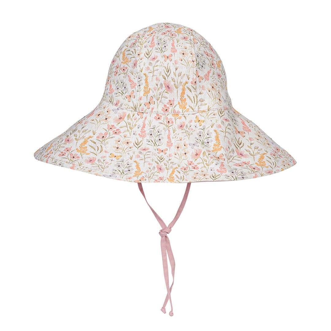 'Sightseer' Girls Wide Brimmed Reversible Sun Hat Paris / Rosa