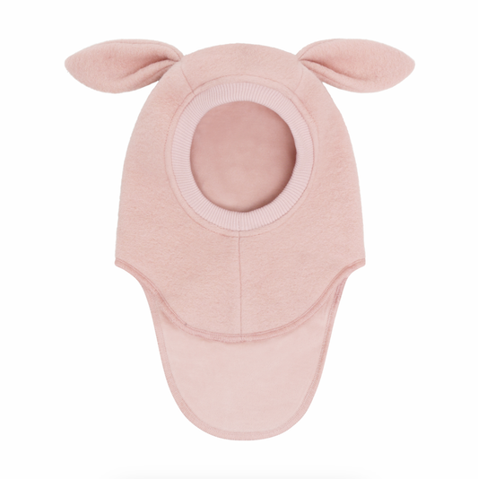 HUTTEliHUT Bunny Ears Wool Balaclava Rose Smoke