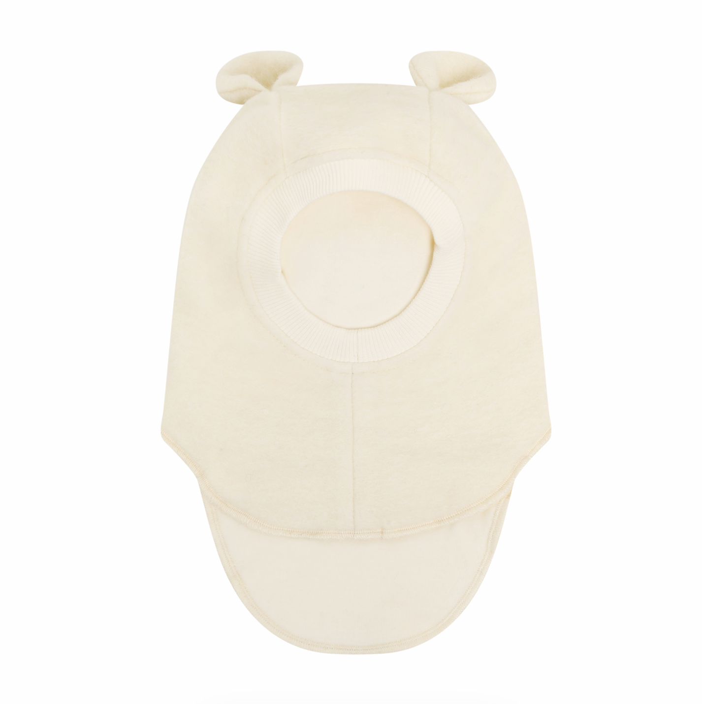 Huttelihut Wool Bear Ear Balaclava Tofu