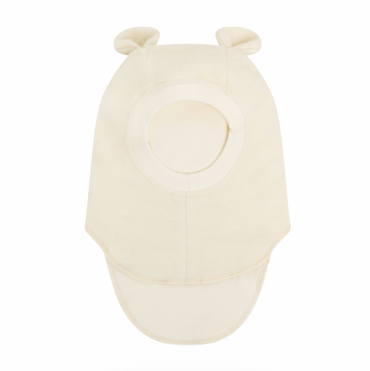 Huttelihut Wool Bear Ear Balaclava Tofu