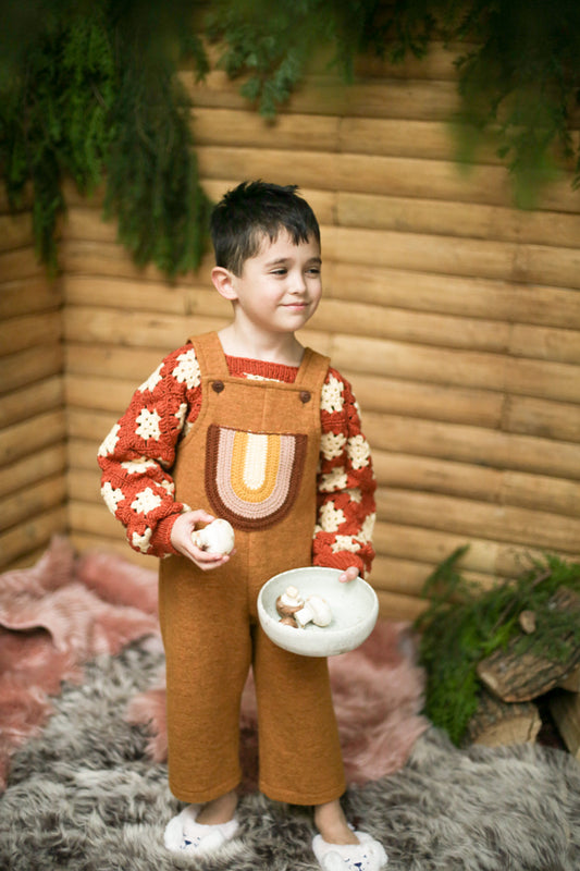 Luca Handmade Merino Wool Sweater Pumpkin