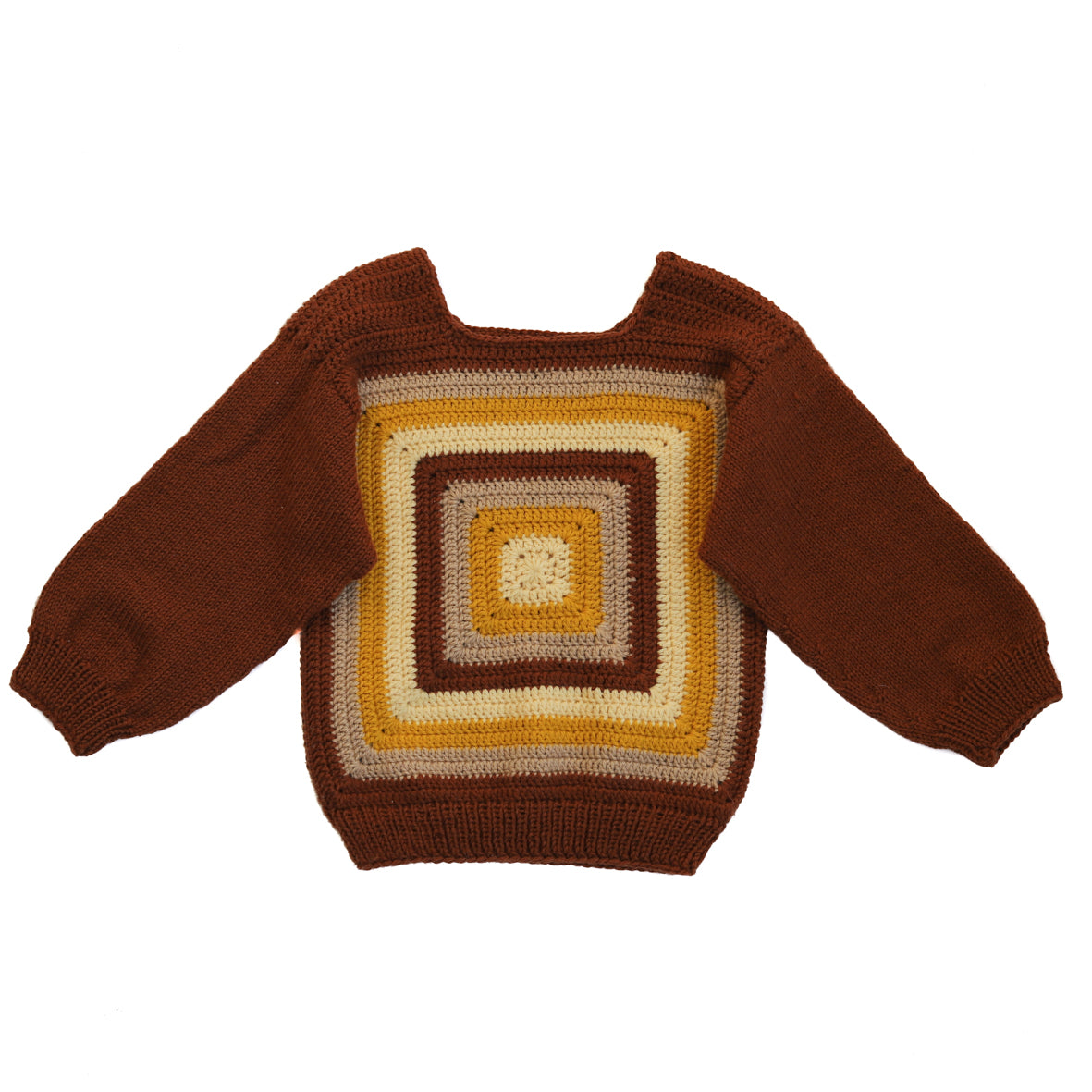 Elio Merino Handmade Wool Sweater Brown