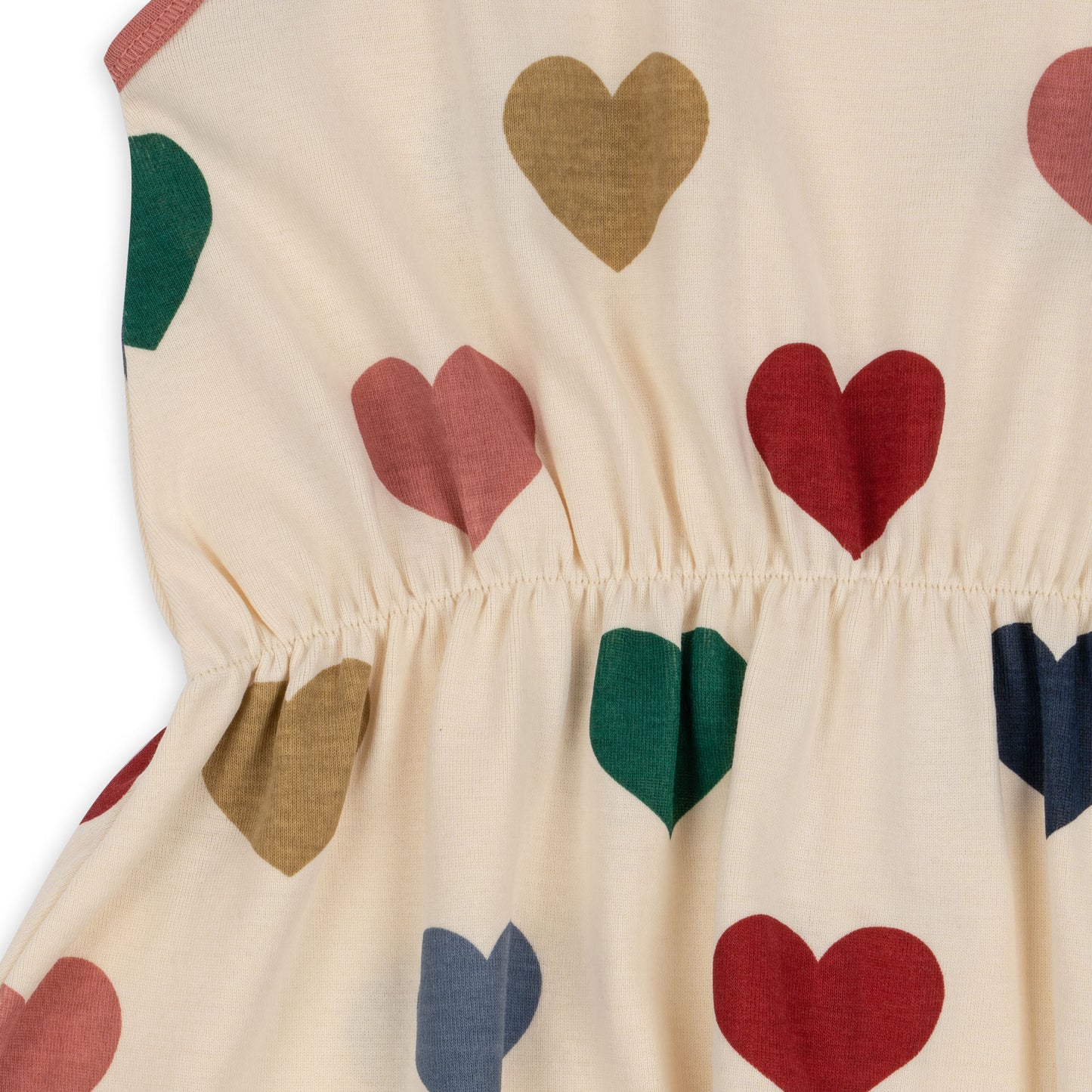 Classic Organic Cotton Strap Hearts Dress