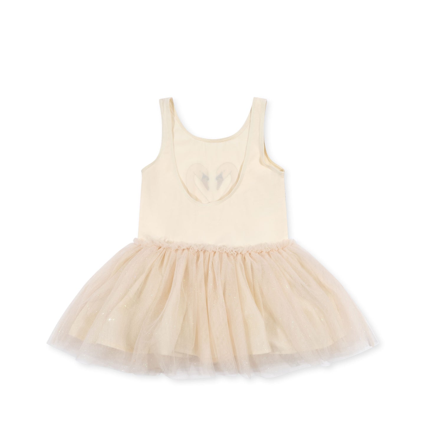 Fairy Ballerina Strap Dress Organic Cotton Buttercream Glitter
