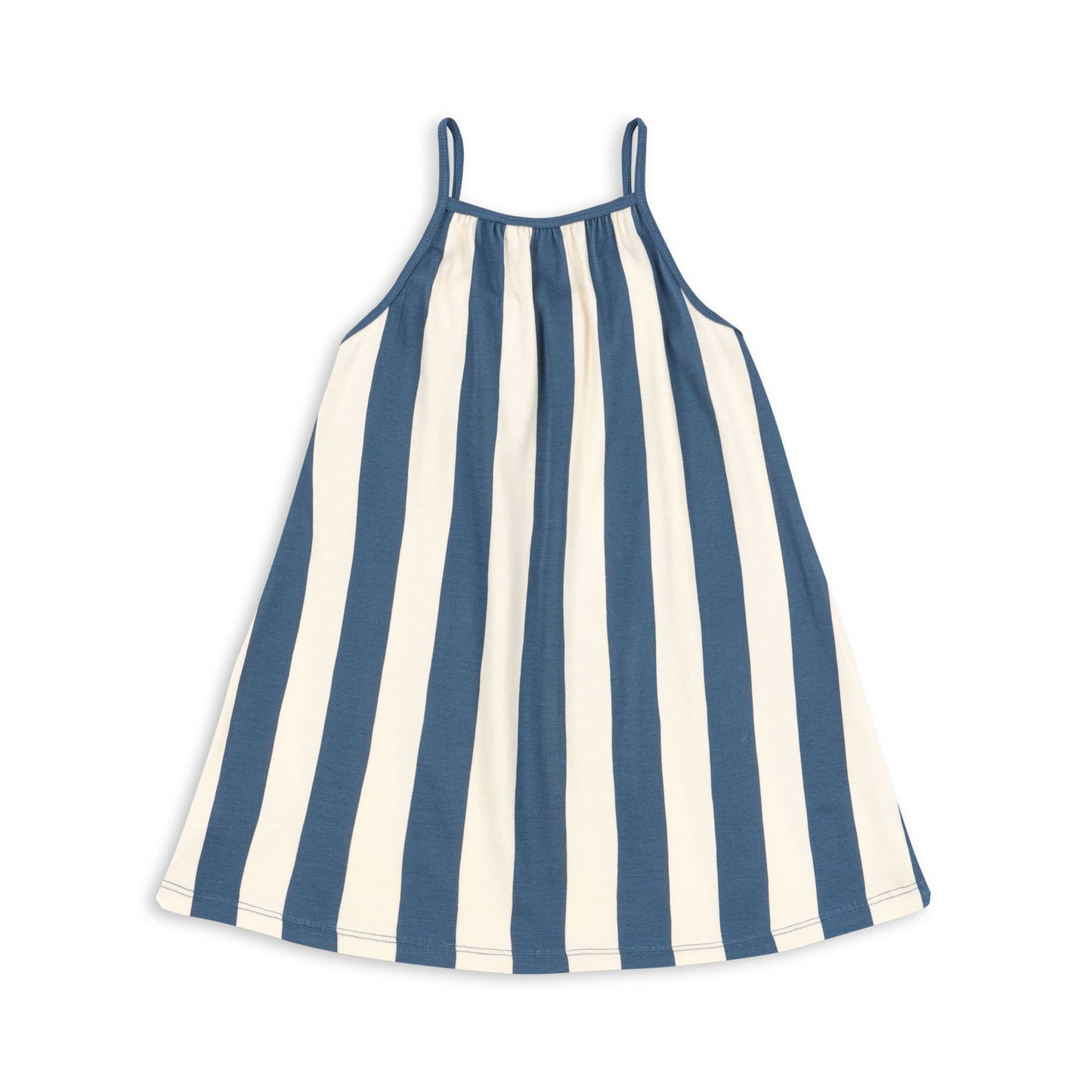 Classic Summer Strap Organic Cotton Sleeveless Dress Stripe