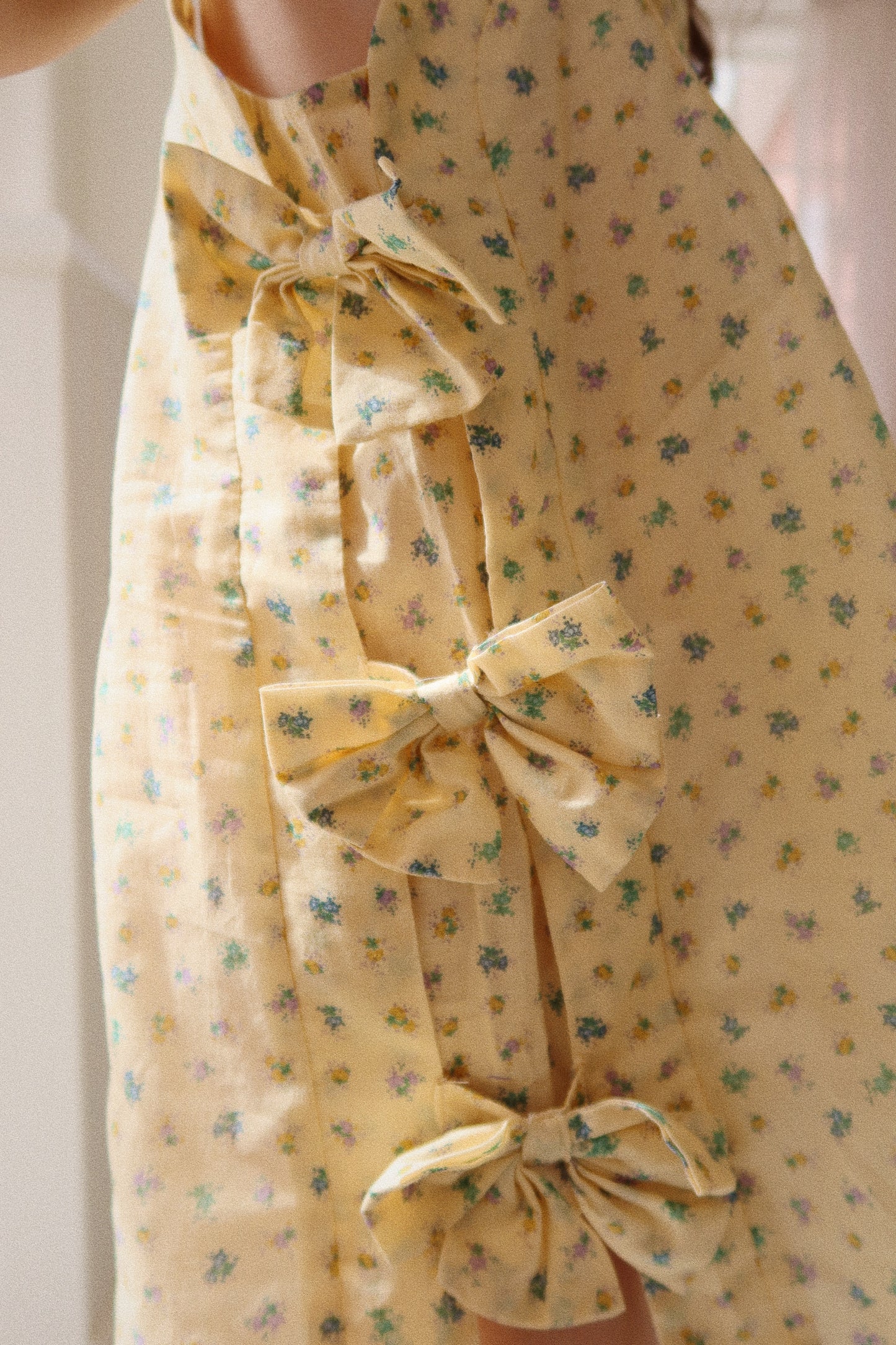 Pacey Bow Organic Cotton Sleeveless Dress Bloomie Butter