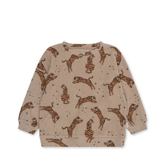 ITTY Organic Cotton Sweatshirt Tiger Sand
