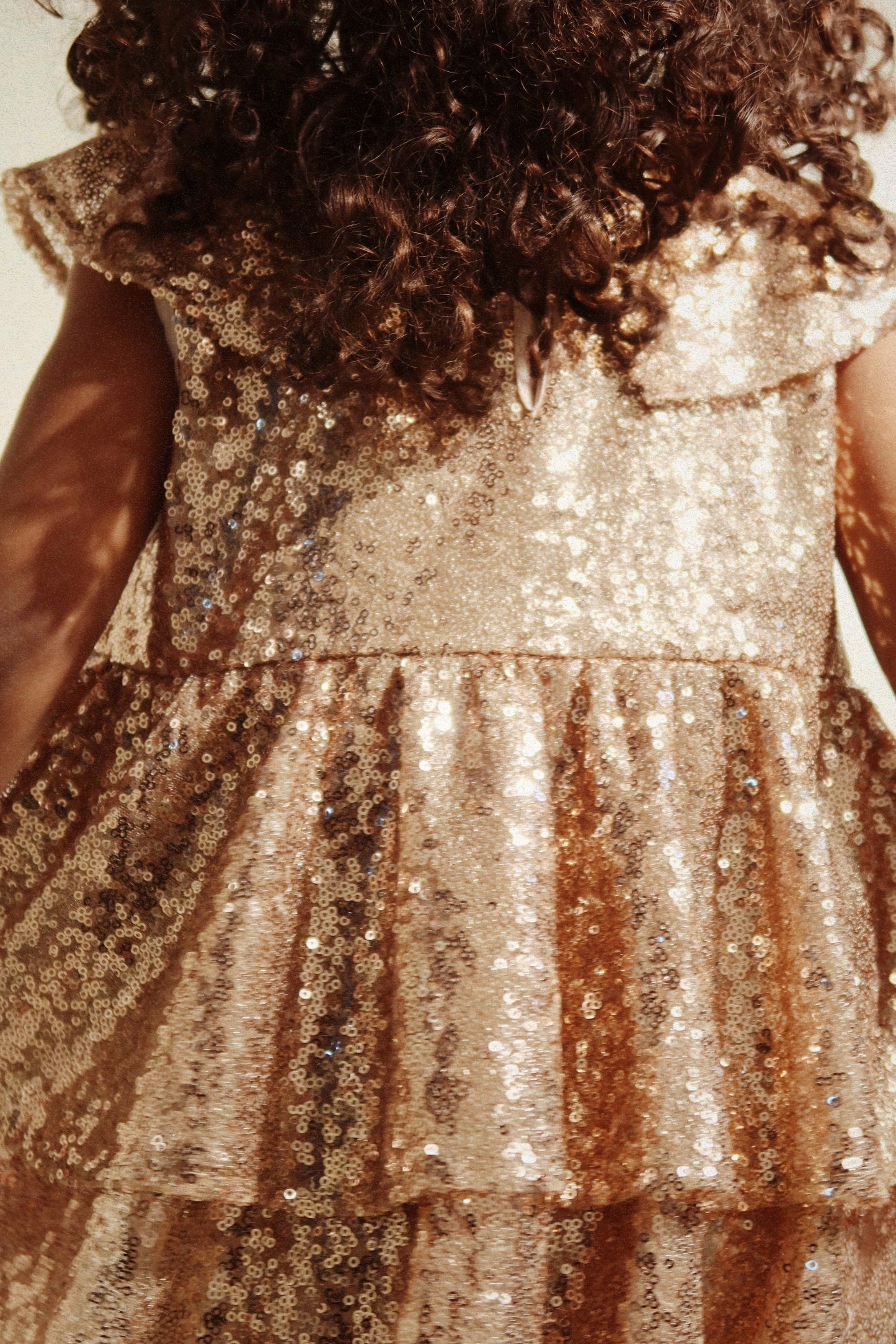 Starla Sequin Dress Gold Blush