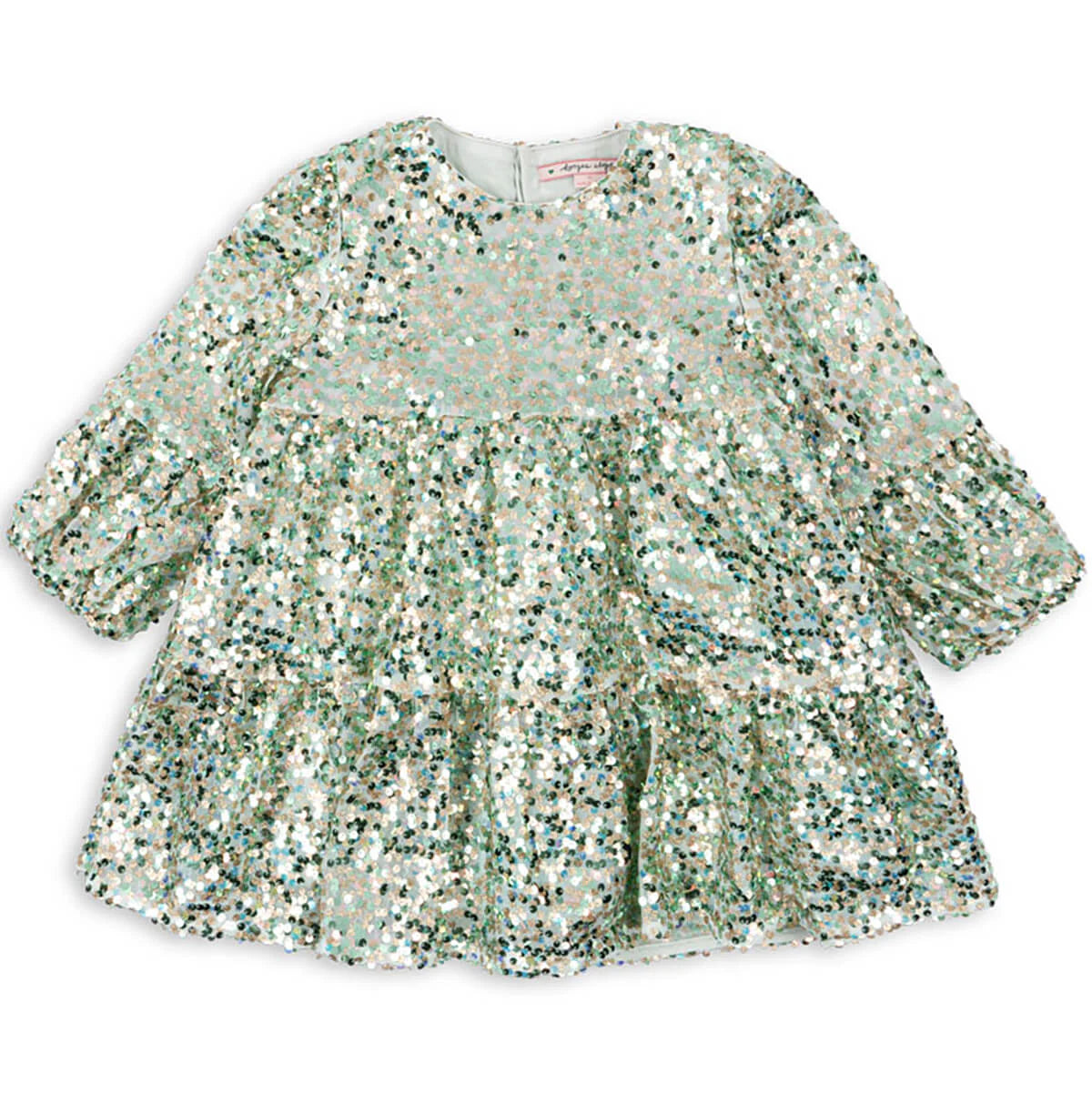 Lila Sequins Dress Green