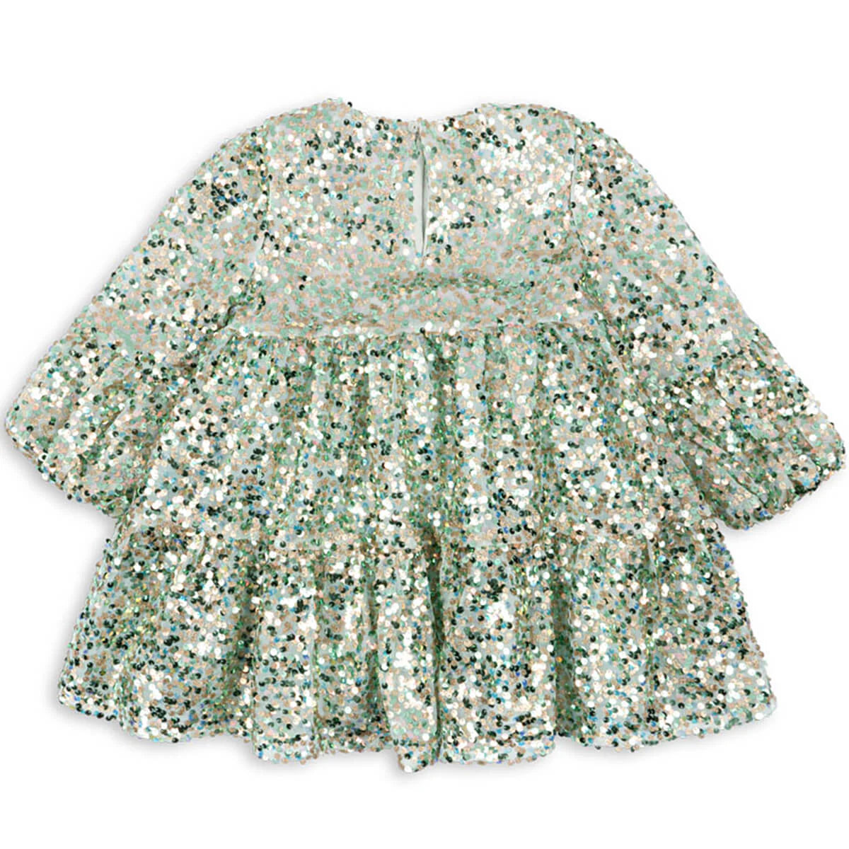 Lila Sequins Dress Green