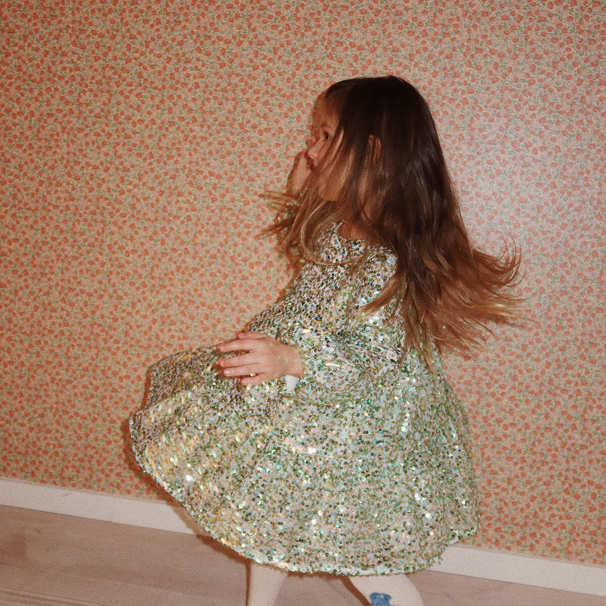 Lila Sequins Dress Green