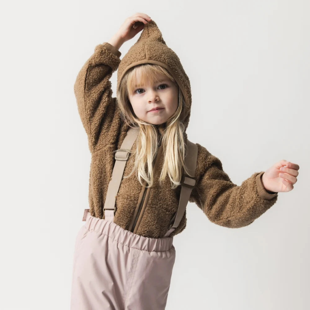MINI A TURE LIFF TeddFleece Jacket Otter Brown