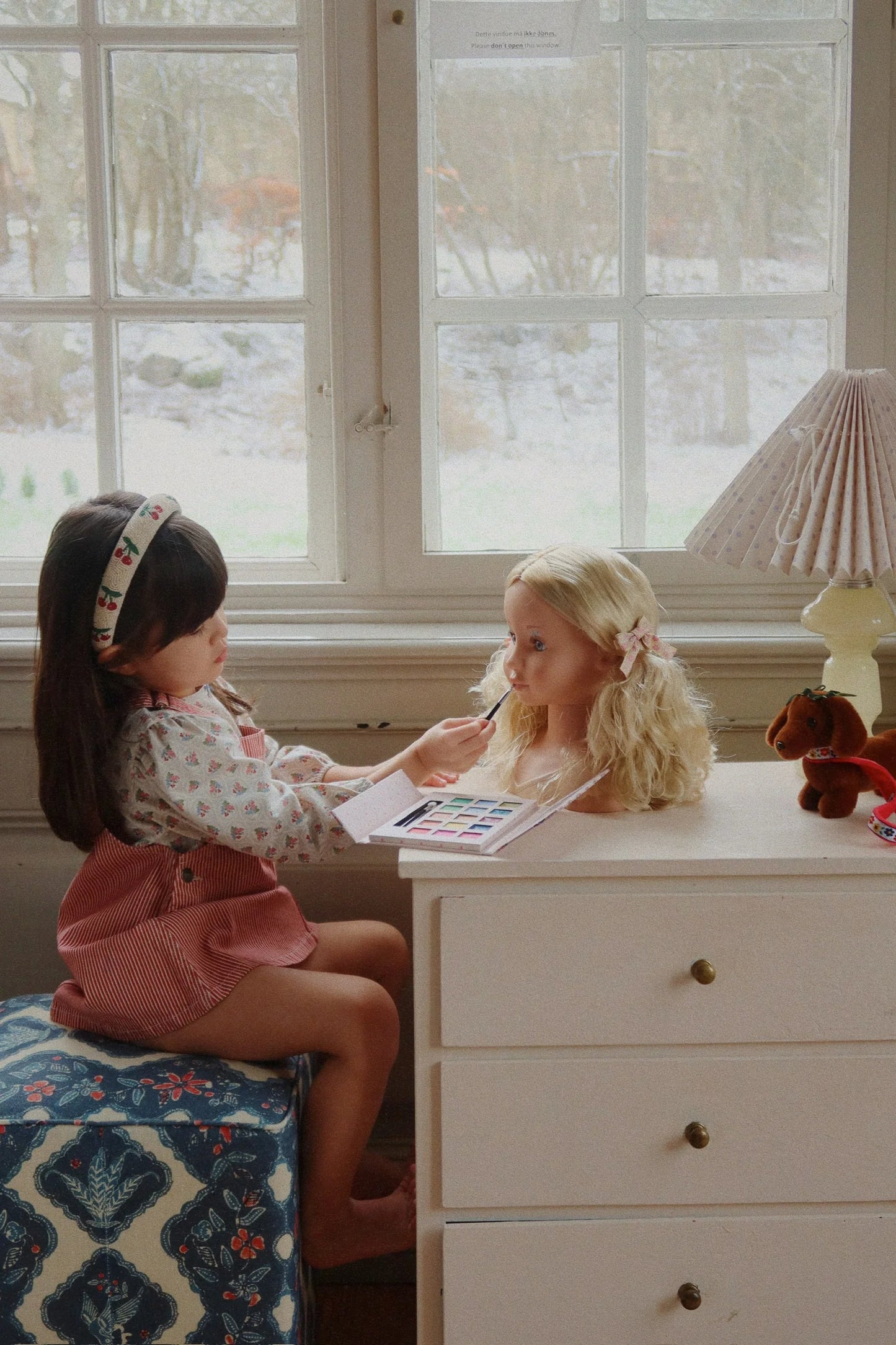 Beaded Headband Cherry
