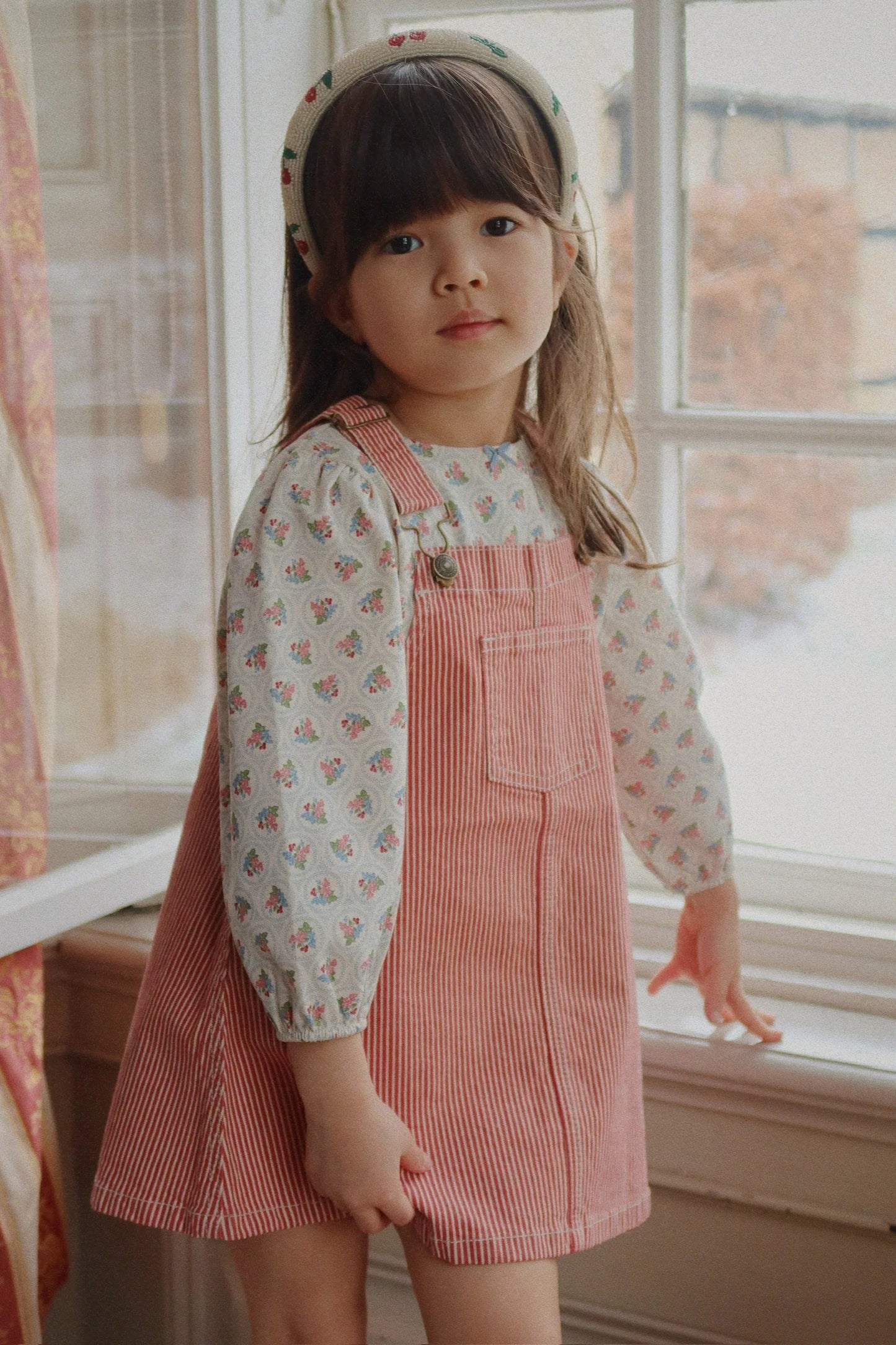 Beaded Headband Cherry