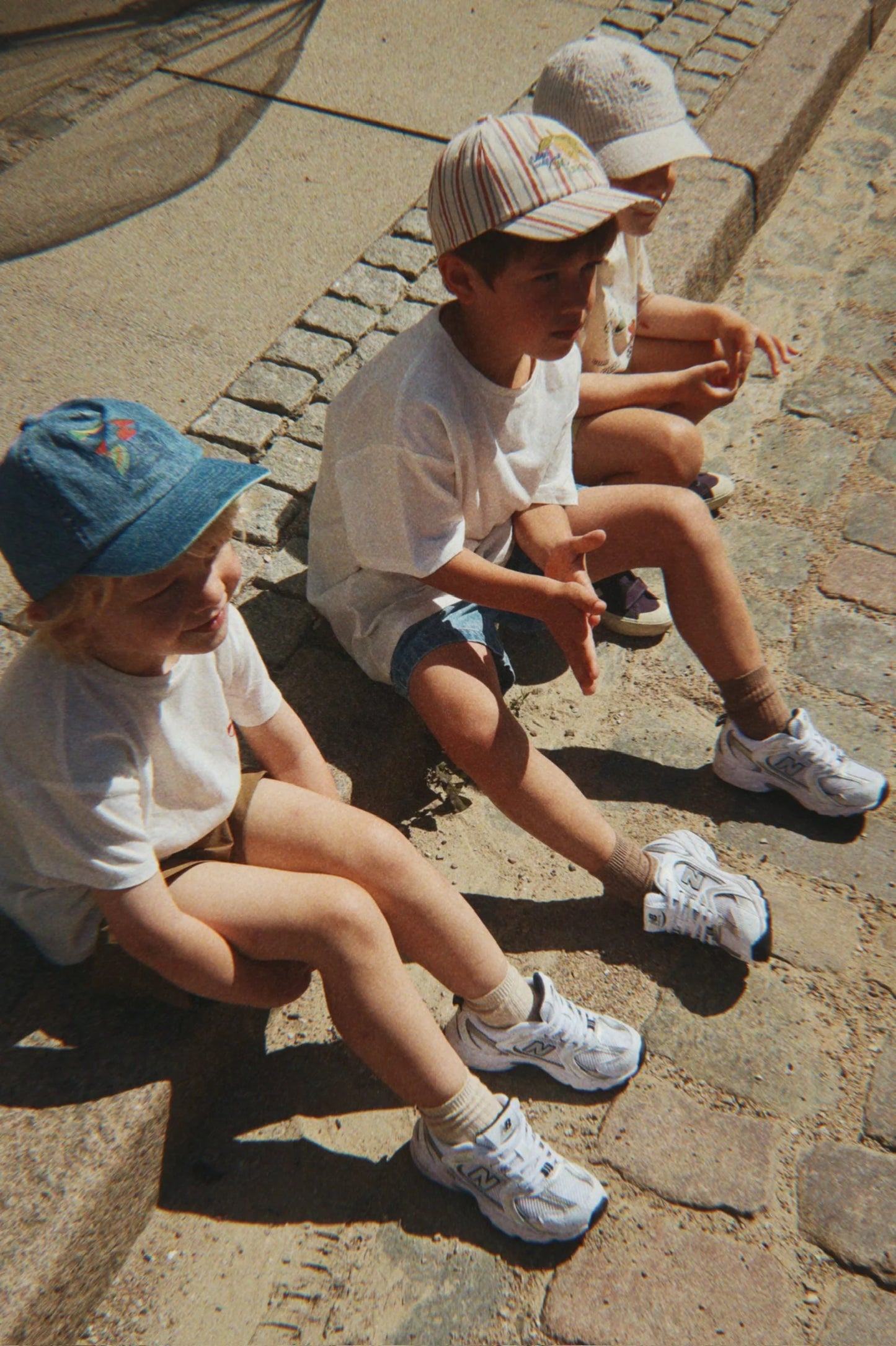 Konges Slojd ELLIOT Kids Striped Baseball Cap Vintage Organic Cotton