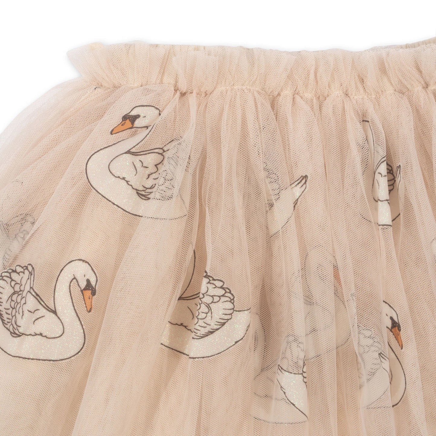 Konges Sløjd Fayette Skirt Swan Print Tulle Tutu Skirt